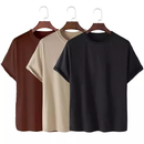 Kit 3 Camisetas Básicas Streetwear, Algodão 100% + Tecido Macio