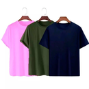 Kit 3 Camisetas Básicas Streetwear, Algodão 100% + Tecido Macio