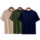 Kit 3 Camisetas Básicas Streetwear, Algodão 100% + Tecido Macio