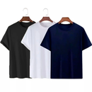 Kit 3 Camisetas Básicas Streetwear, Algodão 100% + Tecido Macio